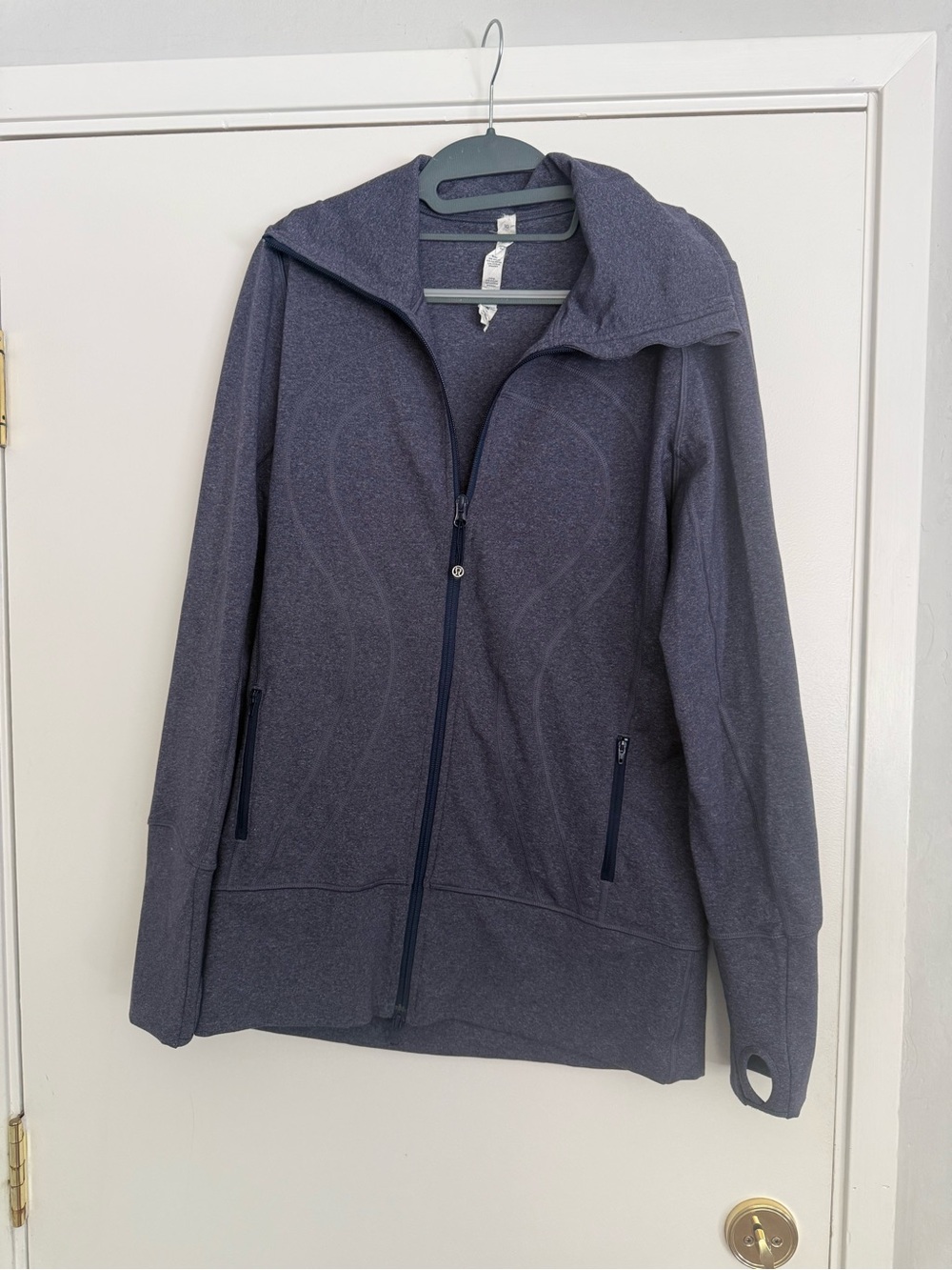 lululemon athletica Heather Navy Full-Zip Hooded Jacket